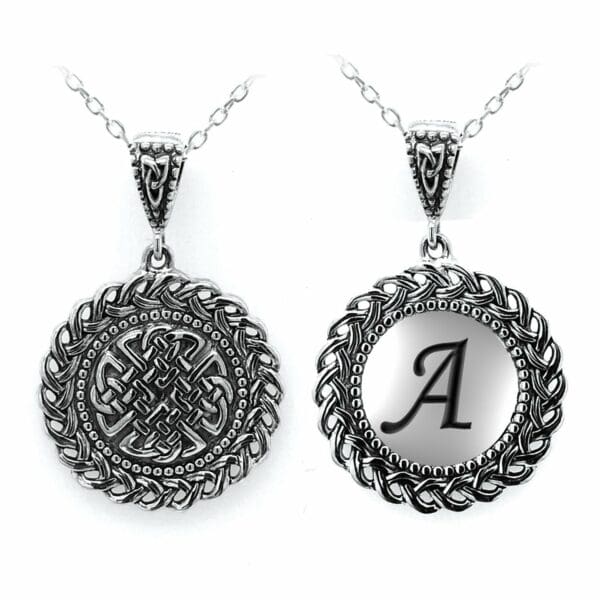 jmh Celtic Initial Dara Knot Pendant - 2561 A JMH Jewellery