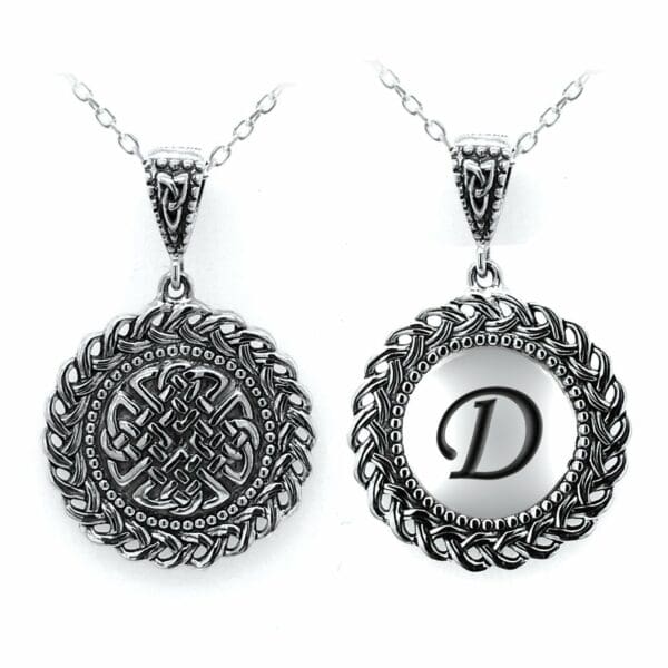 jmh Celtic Initial Dara Knot Pendant - 2561 D JMH Jewellery