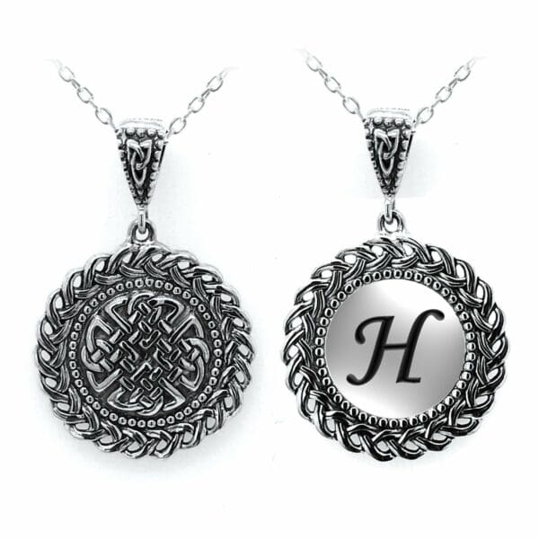 jmh Celtic Initial Dara Knot Pendant - 2561 H JMH Jewellery