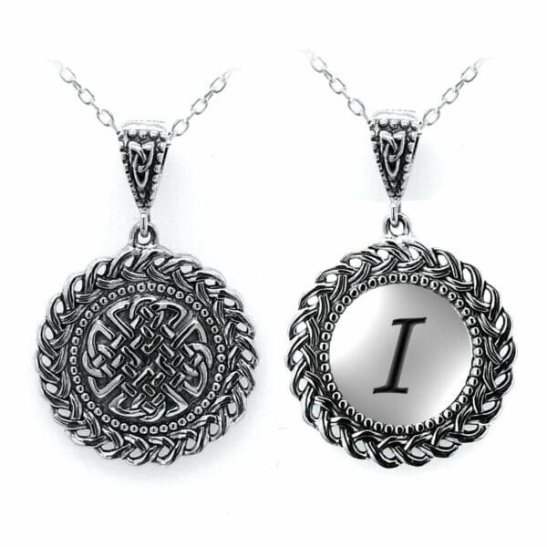 jmh Celtic Initial Dara Knot Pendant - 2561 I JMH Jewellery