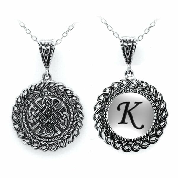 jmh Celtic Initial Dara Knot Pendant - 2561 K JMH Jewellery