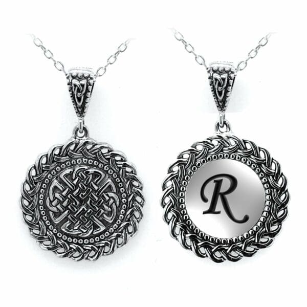 jmh Celtic Initial Dara Knot Pendant - 2561 R JMH Jewellery