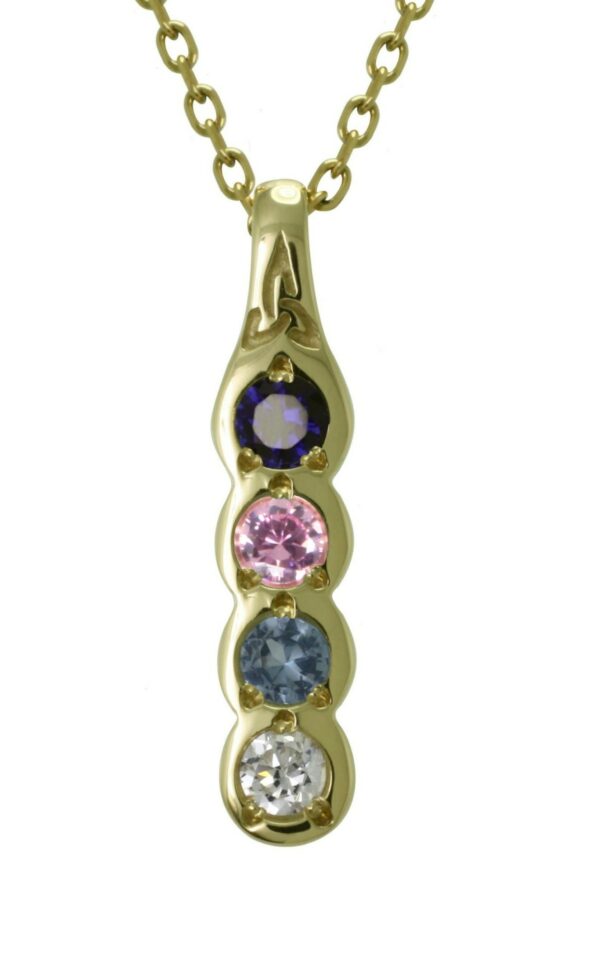 jmh Family Colours 4 Stone Pendant - 2304 JMH Jewellery