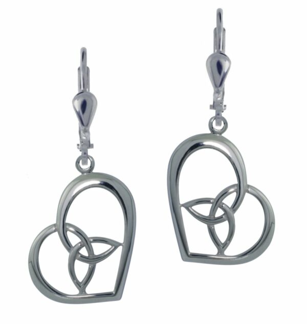 jmh Heart earrings with a trinity knot - 7125 JMH Jewellery