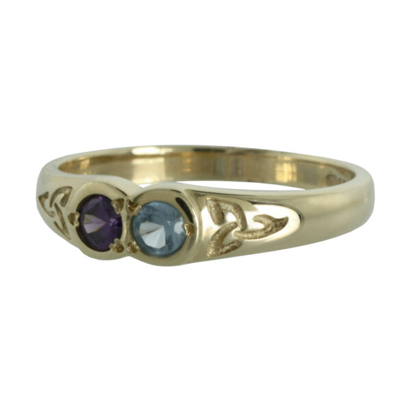 jmh 1302 Family Colours 2 Stone Ring
