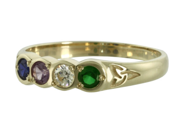 jmh 1304 Family Colours 4 Stone Ring