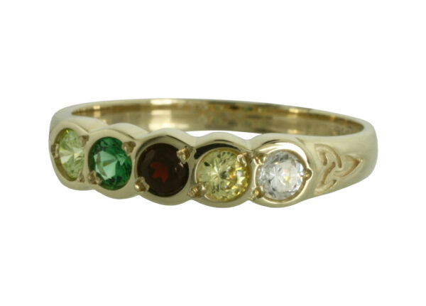 jmh 1305 Family Colours 5 Stone Ring