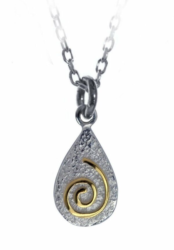 jmh 2109 Spiral Pendant with gold plate