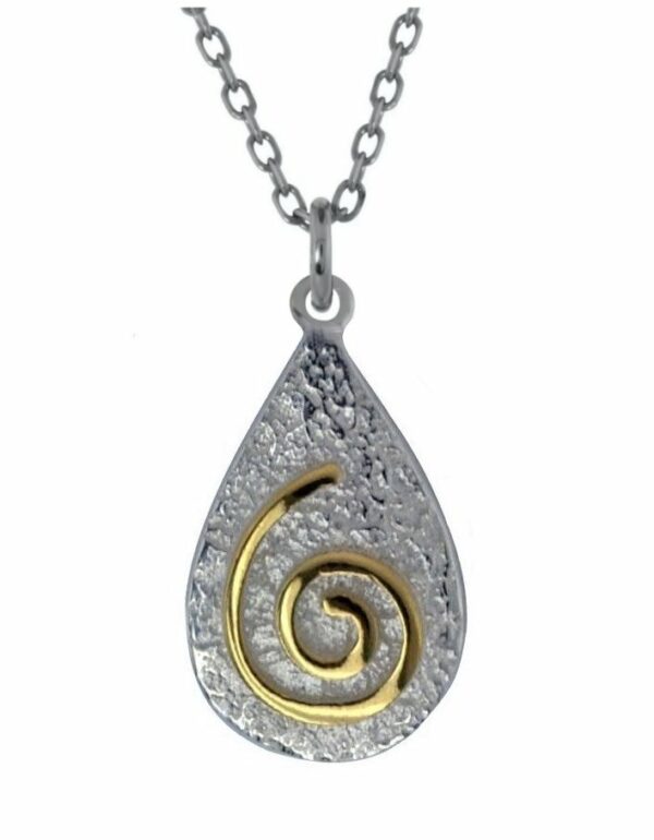 jmh 2126 Spiral Pendant with gold plate