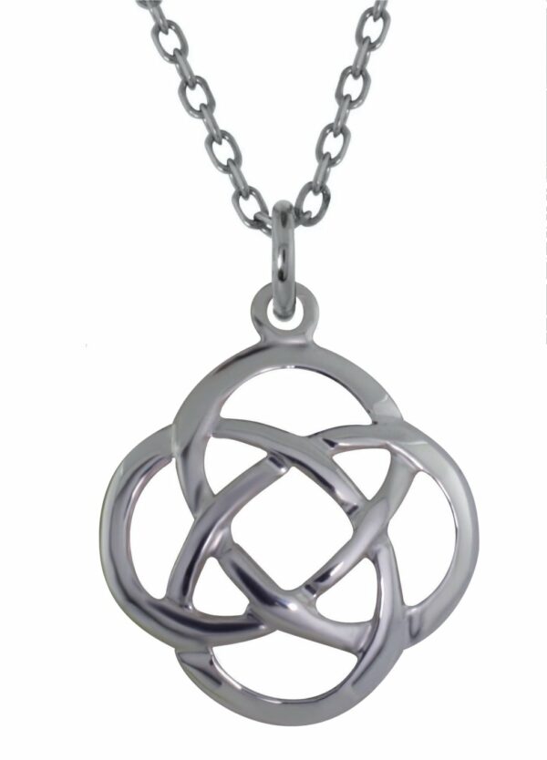 jmh 2147 Sterling Silver Celtic Love Knot Pendant