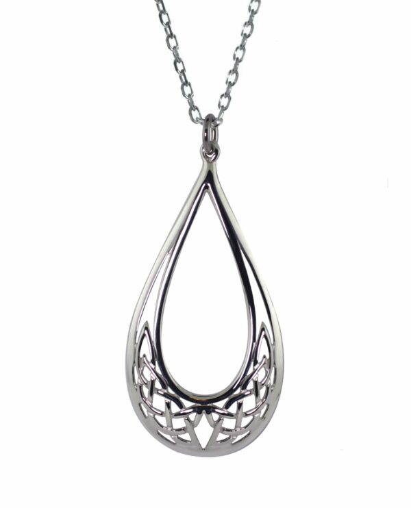 jmh 2274 Celtic Knot Teardrop Pendant