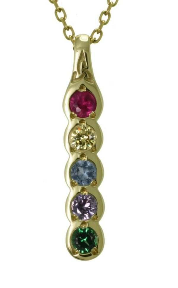 jmh 2305 Family Colours 5 Stone Pendant