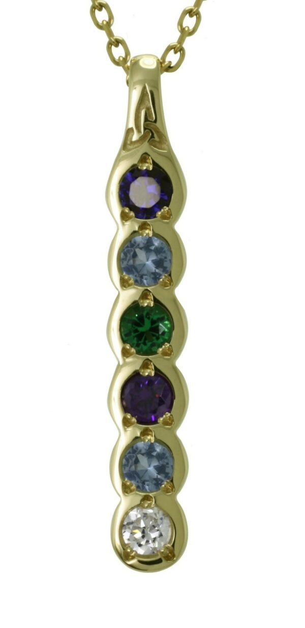 jmh 2306 Family Colours 6 Stone Pendant
