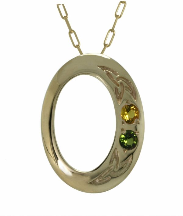 jmh 2312 Family Colours 2 Stone Pendant