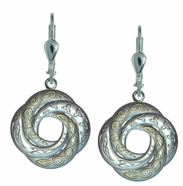 jmh 7175 Celtic Love Swirl Earrings