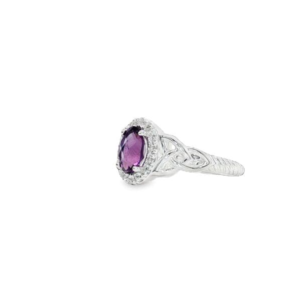 Jmh JMH Jewellery Silver Amethyst Gemstone Ring 1159 JMH Jewellery