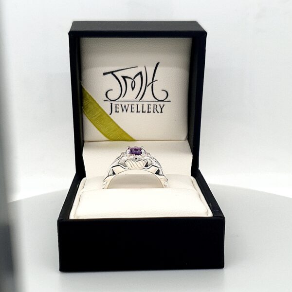Jmh JMH Jewellery Silver Amethyst Gemstone Ring 1159 JMH Jewellery