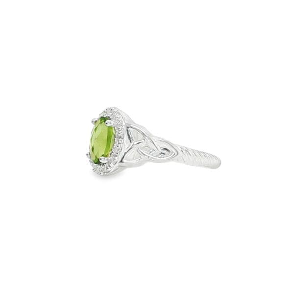 Jmh JMH Jewellery Silver Peridot Gemstone Ring 1159 JMH Jewellery