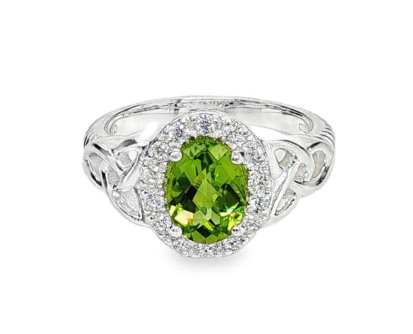 jmh JMH Jewellery Silver Peridot Gemstone Ring 1159 JMH Jewellery