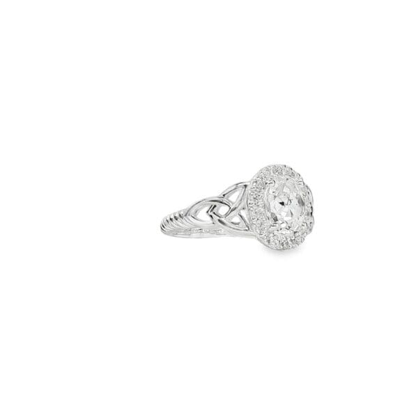 Jmh JMH Jewellery Silver White Topaz Gemstone Ring 1159 JMH Jewellery