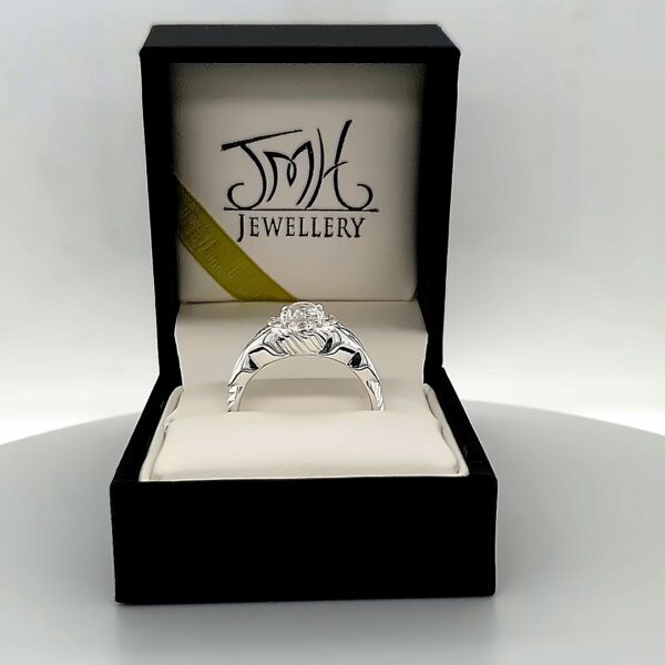 Jmh JMH Jewellery Silver White Topaz Gemstone Ring 1159 JMH Jewellery