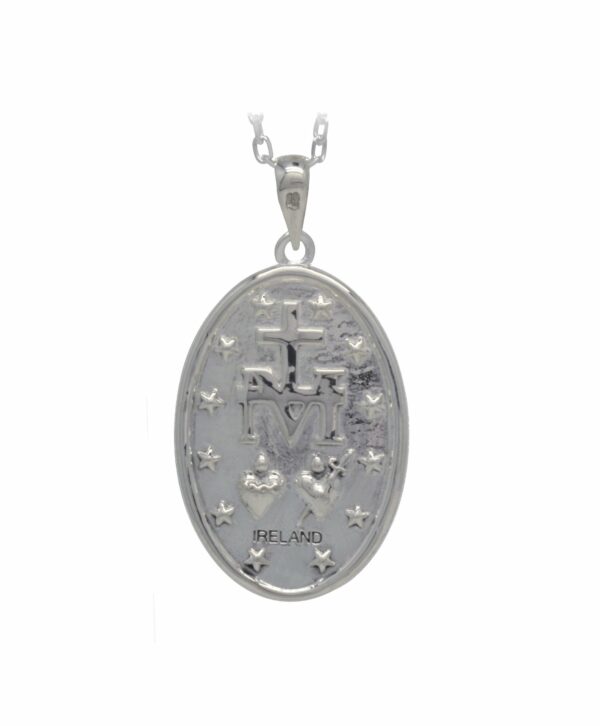 Jmh Medium Miraculous Medal Sterling Silver 6052