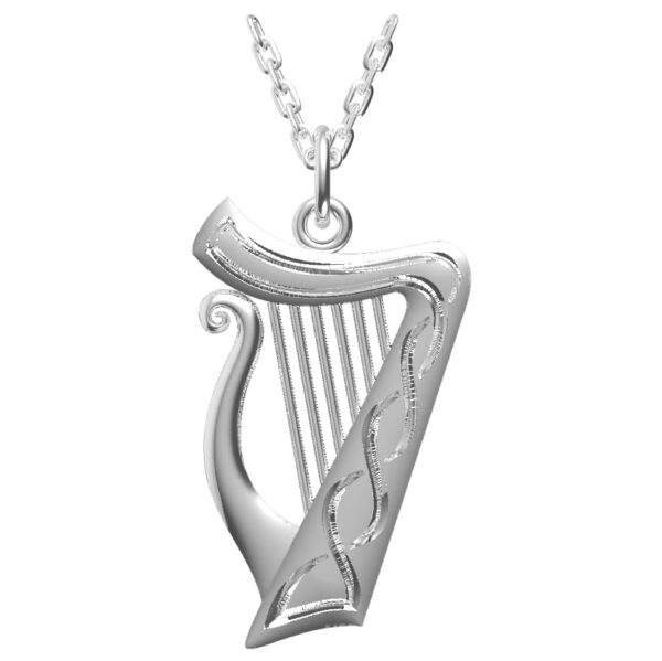 jmh Musical Harp Pendant - 2508 JMH Jewellery