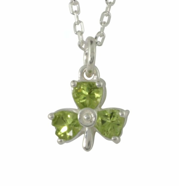 jmh Peridot Shamrock Pendant - 2130 JMH Jewellery