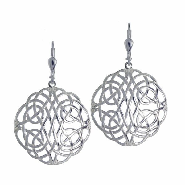 jmh Large Intricate Celtic Weave Earrings - 7060 JMH Jewellery