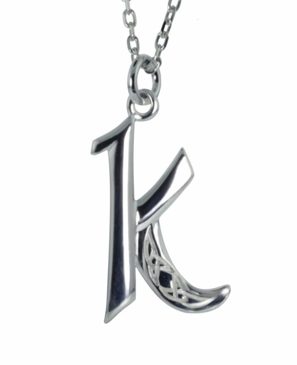 Jmh N Initial Book Of Kells Inspired Pendant - 2196 JMH Jewellery