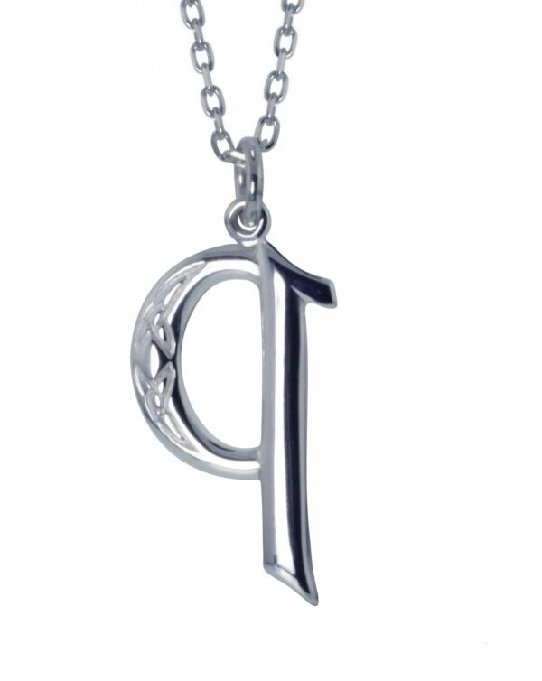 jmh Q Initial Book of Kells Inspired Pendant - 2196 JMH Jewellery