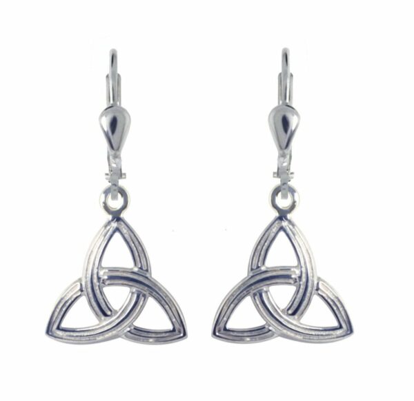 jmh Ridged trinity knot drop earrings - 7143 JMH Jewellery