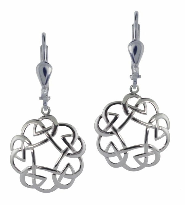 jmh Round open weave celtic earrings - 7134 JMH Jewellery