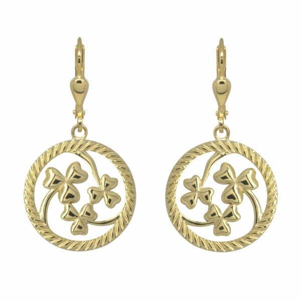 Jmh Shamrock Dangle Earrings Choice Of Colours 7197 JMH Jewellery