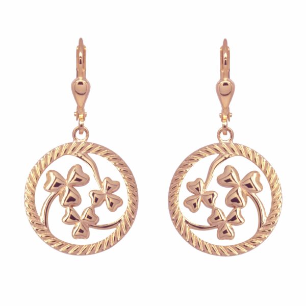 Jmh Shamrock Dangle Earrings Choice Of Colours 7197 JMH Jewellery