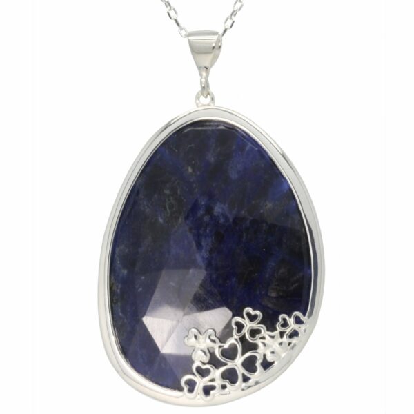 Jmh Shamrock Pendant Choose Green Onyx Or Sodalite - 2548