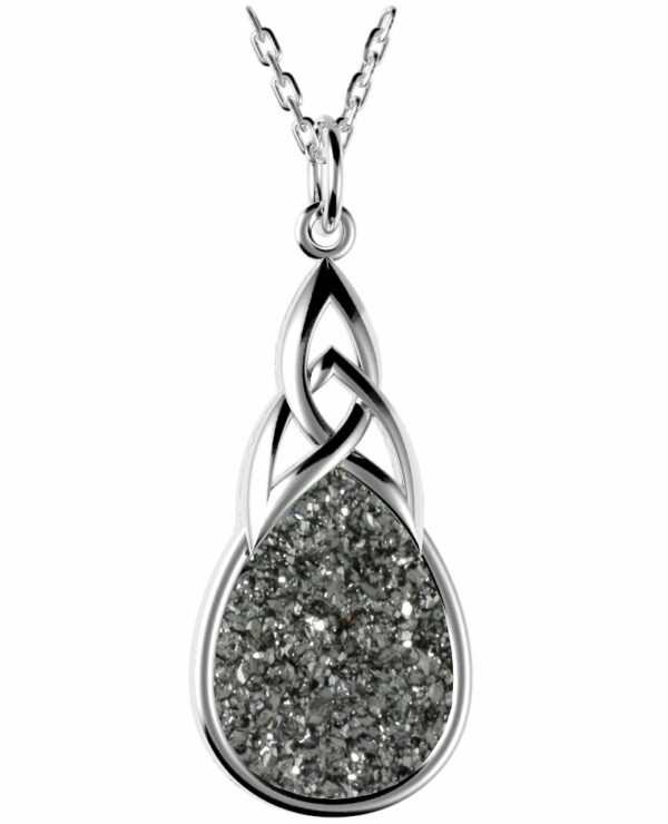 Jmh Sterling Silver Drusy Pendant - 2133 JMH Jewellery