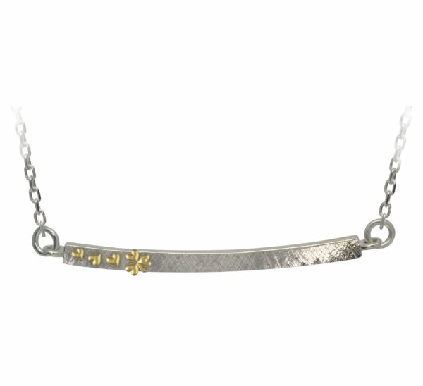 jmh Sterling Silver Shamrock Layer Necklet - 2237 JMH Jewellery