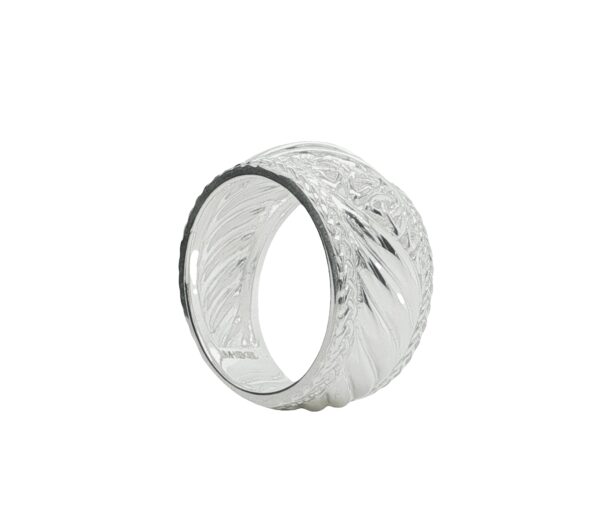 Jmh Sterling Silver Trinity Knot Filigree Ribbon Ring JMH Jewellery