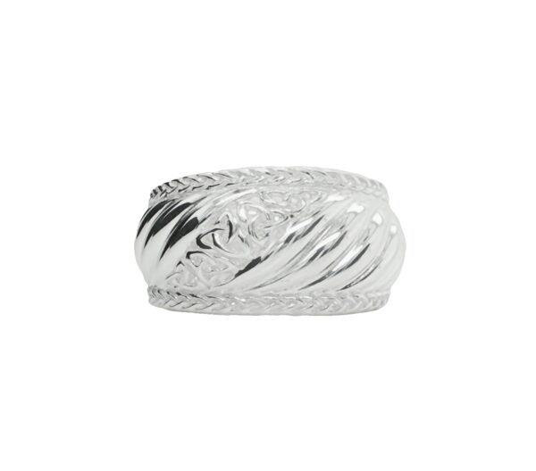 jmh Sterling Silver Trinity Knot Filigree Ribbon Ring JMH Jewellery