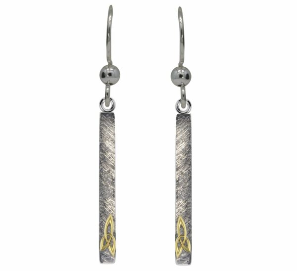 jmh Sterling Silver Trinity Knot Long Earrings - 7041 JMH Jewellery