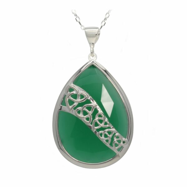 jmh Trinity Pendant Choose Green Onyx or Sodalite - 2202