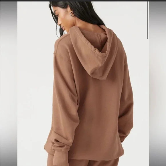 Jnb Empire Pullover Hoodie French Terry W/Logo - Terracotta