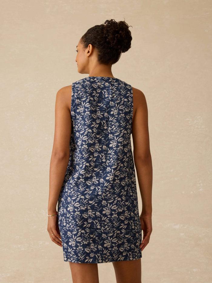 Jnb Alston Dress - Juniper Ikat Blue
