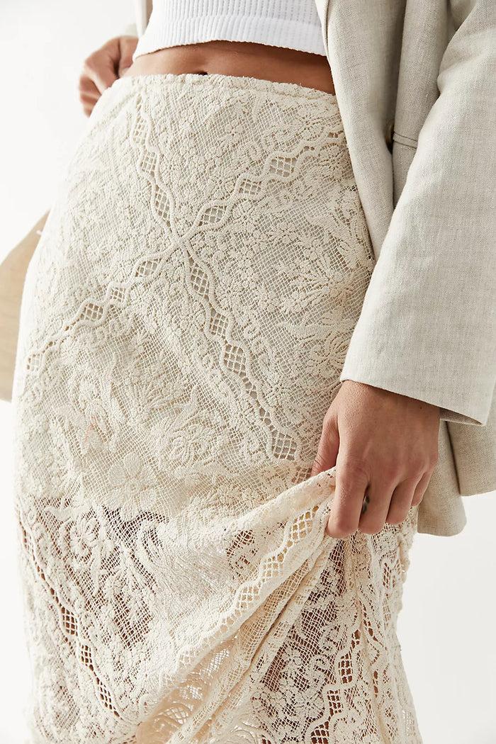 jnb Arcana Maxi Skirt Lovers - Natural