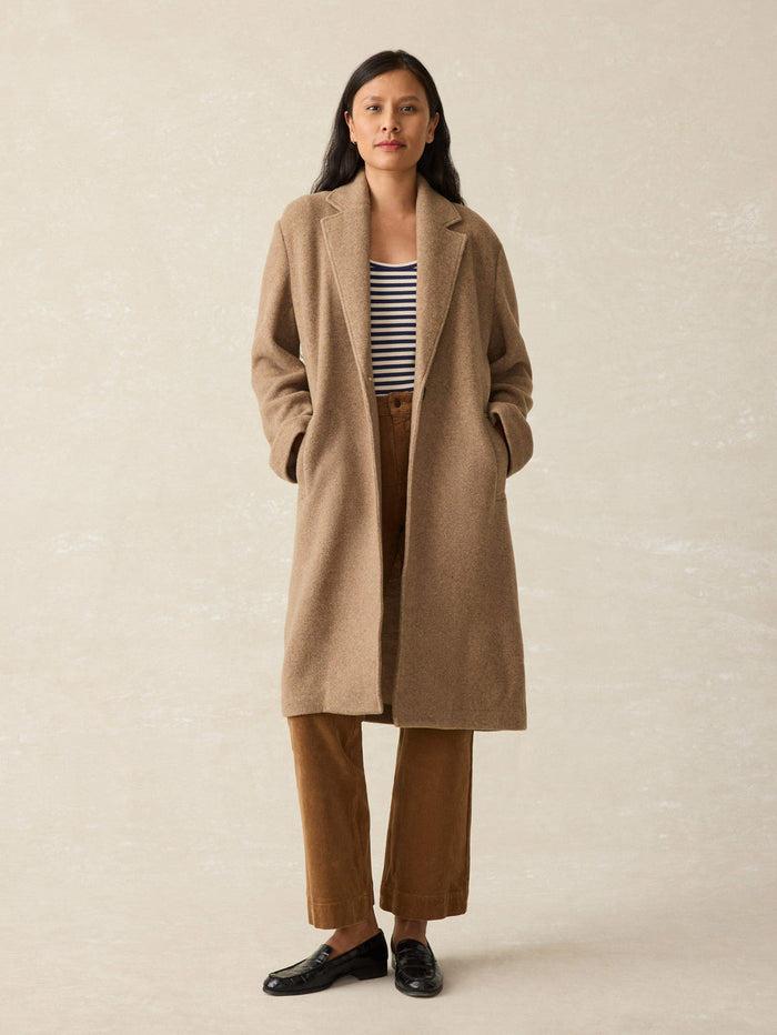 jnb Atlantic Knit Coat - Cappuccino