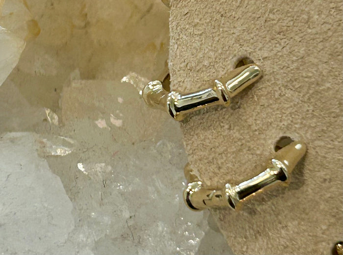 Jnb Bamboo Huggie Hoops