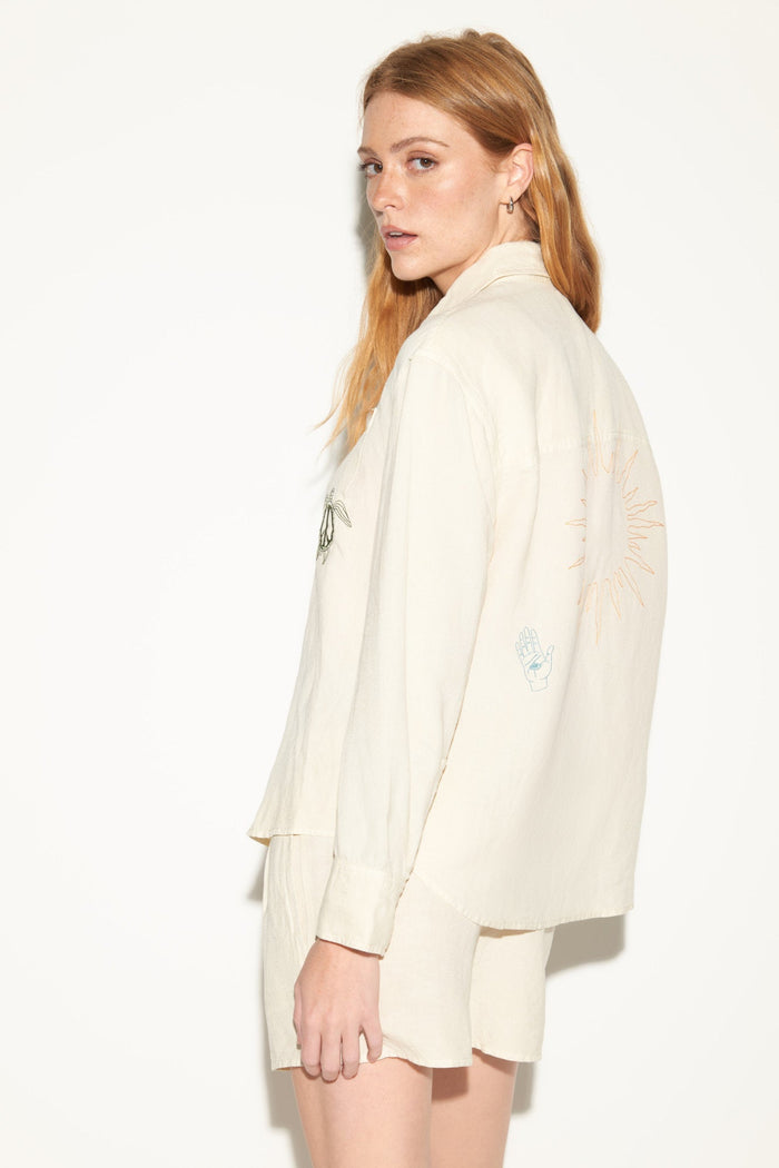 Jnb Beaudry Linen Shirt - Canvas