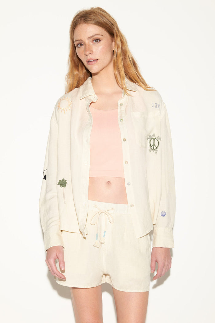 jnb Beaudry Linen Shirt - Canvas