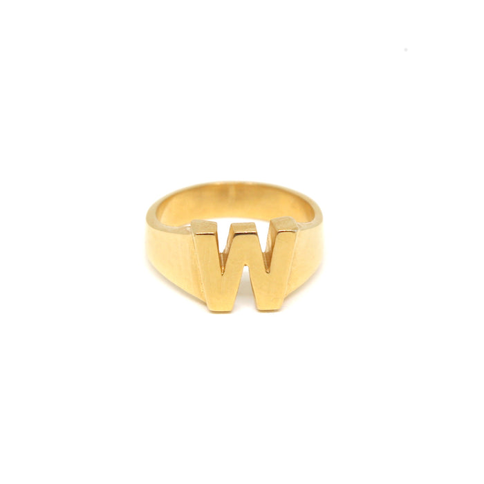 jnb Block Letter Ring